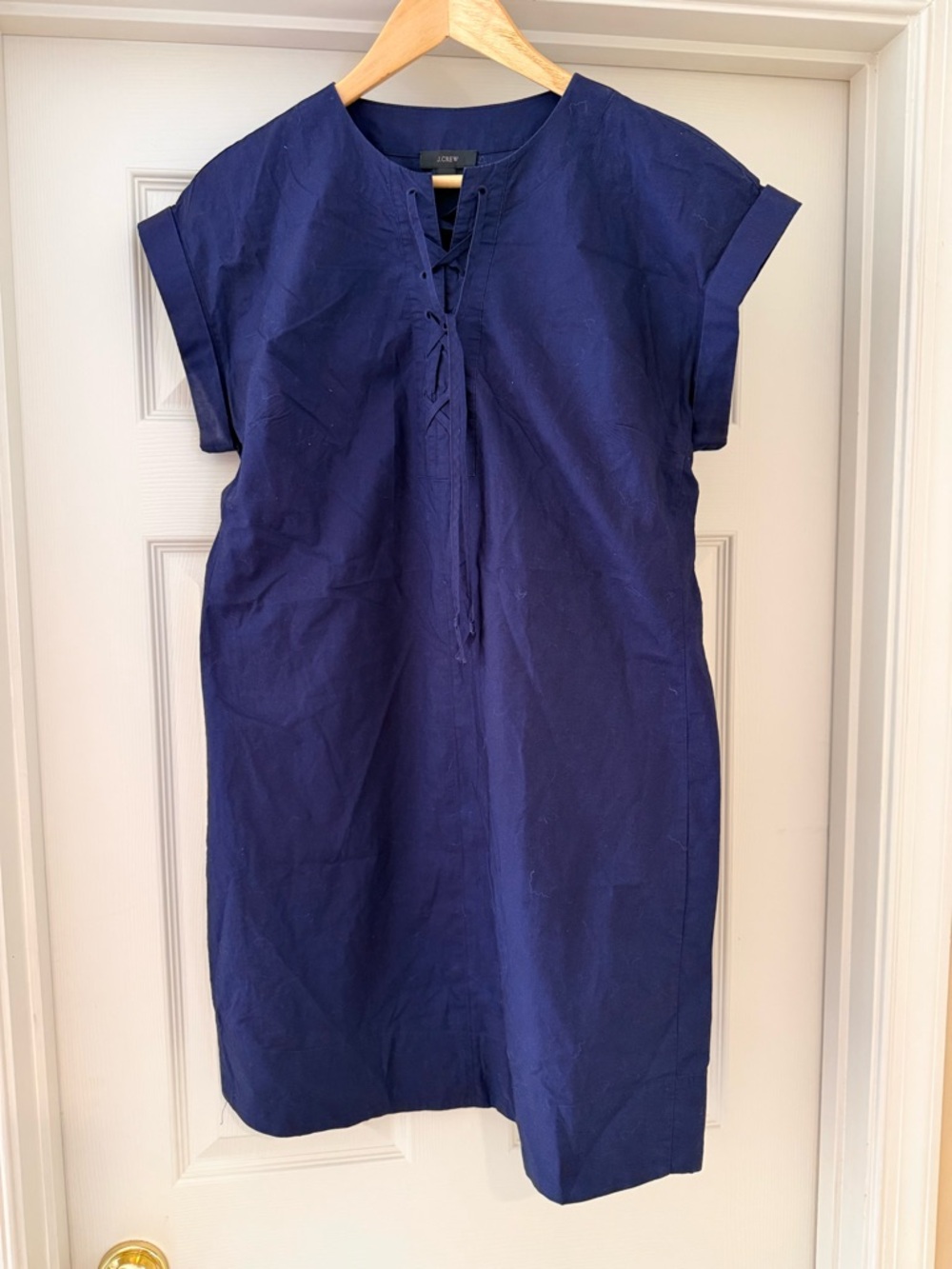 J. Crew Navy Button-Front Shirt
